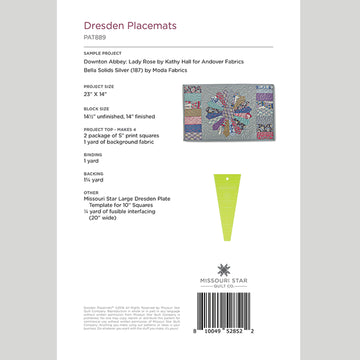 Digital Download - Dresden Place Mat Pattern by Missouri Star Alternative View #1
