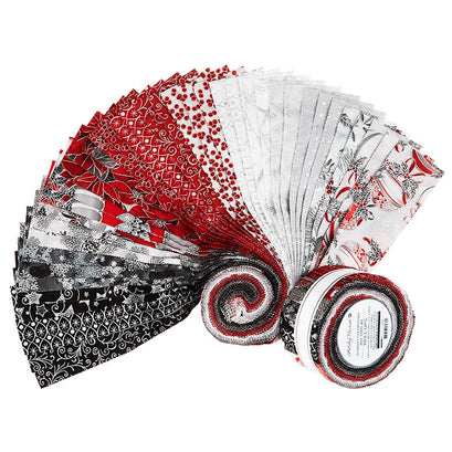 Holiday Flourish Scarlet Metallic Roll Up