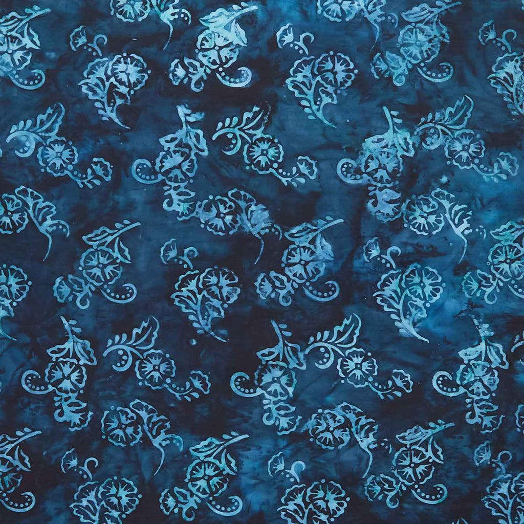Artisan Batiks - Hermosa Stems Ocean Yardage Primary Image
