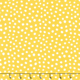 Advice from a Sunflower - Dots Patterns Yellow Yardage
