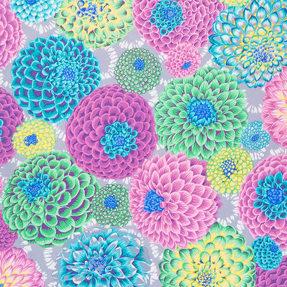 Kaffe Fassett Collective - August 2022 Flora Mauve Yardage
