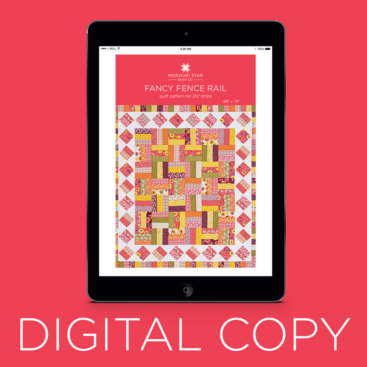 Digital Download - Fancy Fence Rail Quilt Pattern by Missouri Star Primary Image