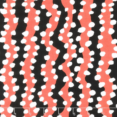 Kaffe Fassett Collective - August 2022 Bubble Stripe Black Yardage