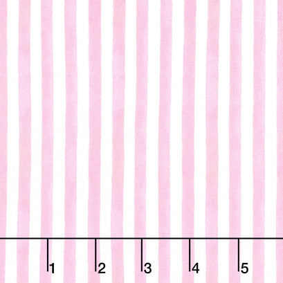 Ballet Bunnies - Ballet Stripes Pink Yardage
