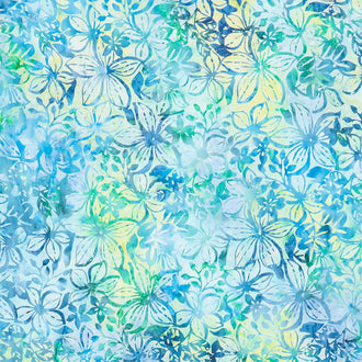 Tonga Batiks - Splash Star Flowers Splash Yardage