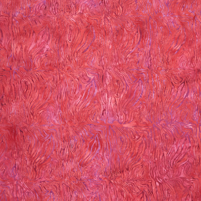 Full Bloom Batiks - Bark Dark Pink and Red Yardage