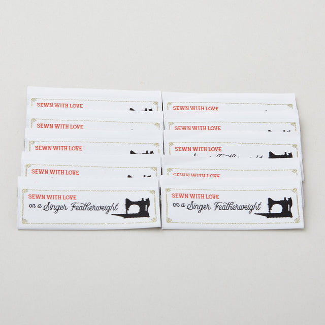 Featherweight Sewn with Love Woven Sew-In Tags - Set of 10 Primary Image