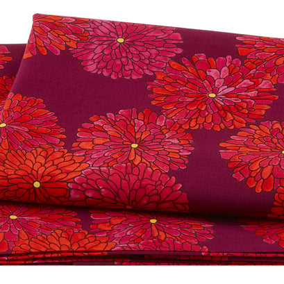Happy Chance Favorites Mums Plum 2 Yard Cut