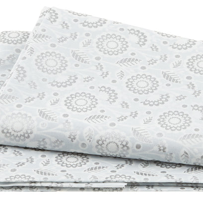 Silverstone: Neutral Dawn - Diamond Plants Metallic 2 Yard Cut