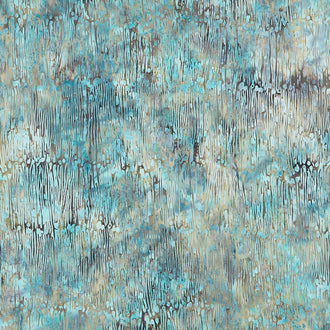 River Walk Batiks - Horizontal Lines with Dots Grey Fog Yardage