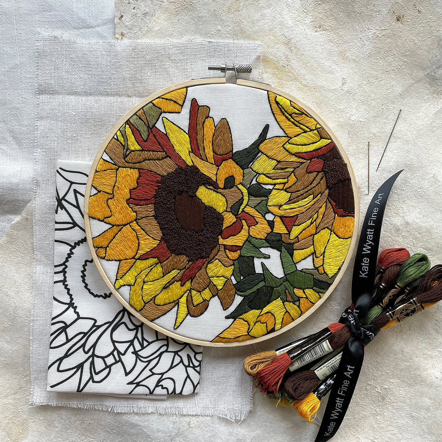 Sunflowers Botanical Embroidery Kit Primary Image