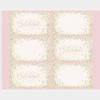 Monthly Placemat Panels - January Celebrate Placemat Multi Panel