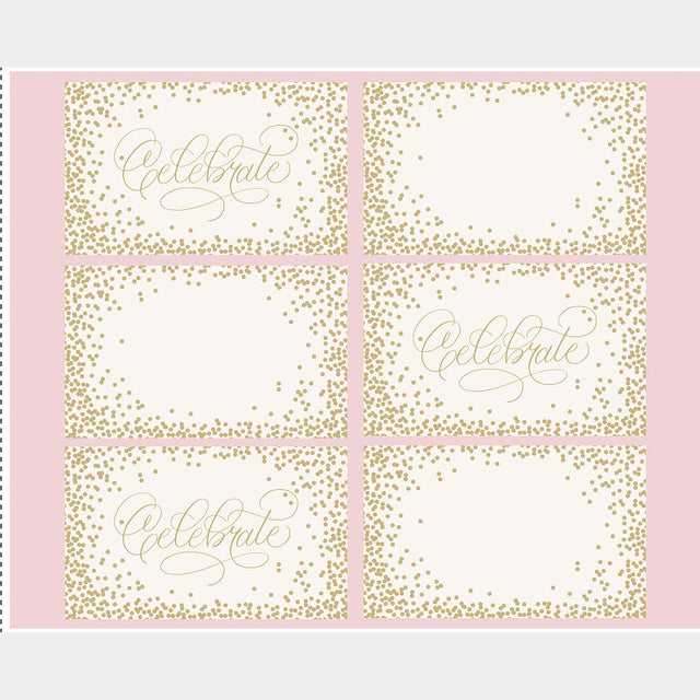 Monthly Placemat Panels - January Celebrate Placemat Multi Panel Primary Image