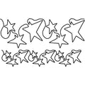 Full Line Stencil - Seeing Stars Border
