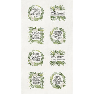 Happiness Blooms - Floral White Washed Panel
