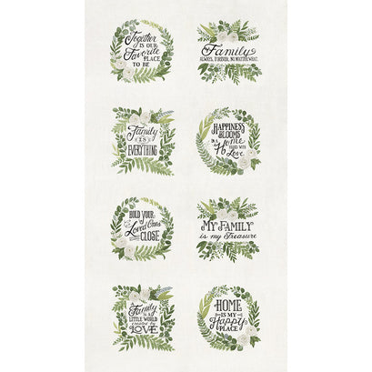 Happiness Blooms - Floral White Washed Panel