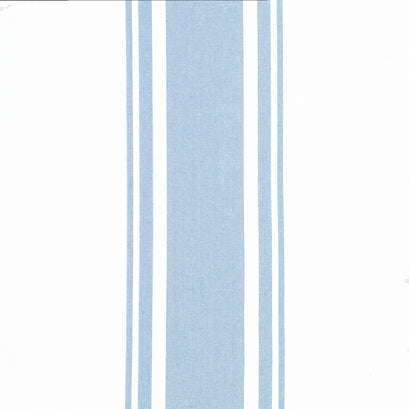 Easy Living Toweling - Center Stripe White Sky 18" Toweling Yardage