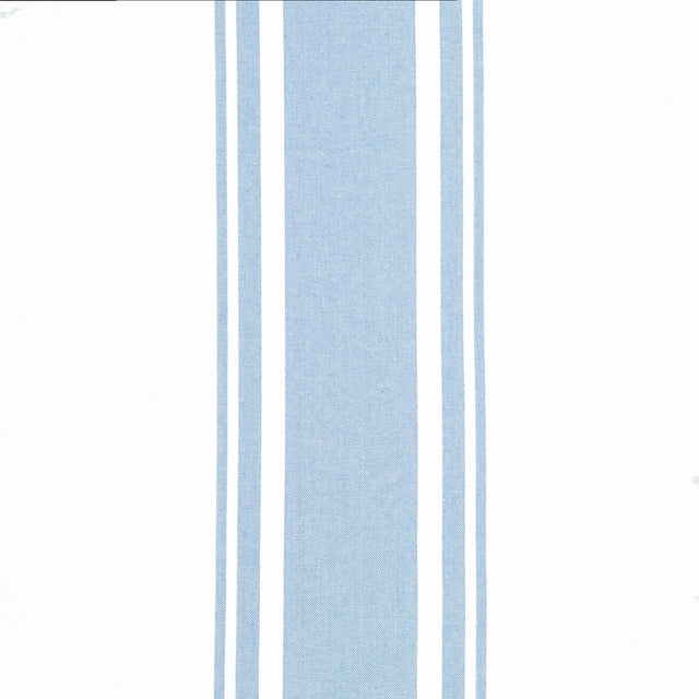 Easy Living Toweling - Center Stripe White Sky Yardage Primary Image
