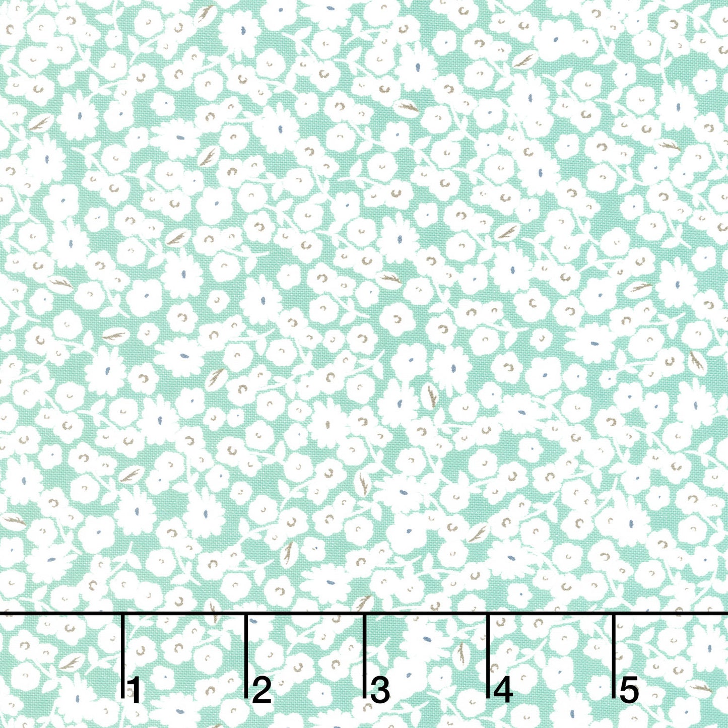 Spring Gardens - Blossoms Green Yardage Primary Image