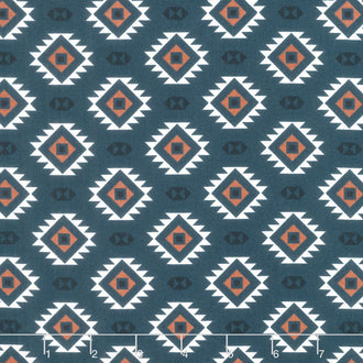 Santa Fe - Motifs Denim Yardage