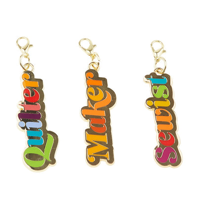 Sew Cute Zipper Pulls - Words
