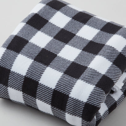 Winterfleece Prints - Buffalo Plaid Black and White 2 Yard Cut