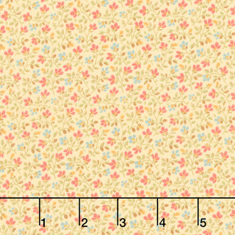 Dinah's Delight 1830-1850 - Anemone Butter Yardage