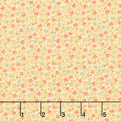 Dinah's Delight 1830-1850 - Anemone Butter Yardage