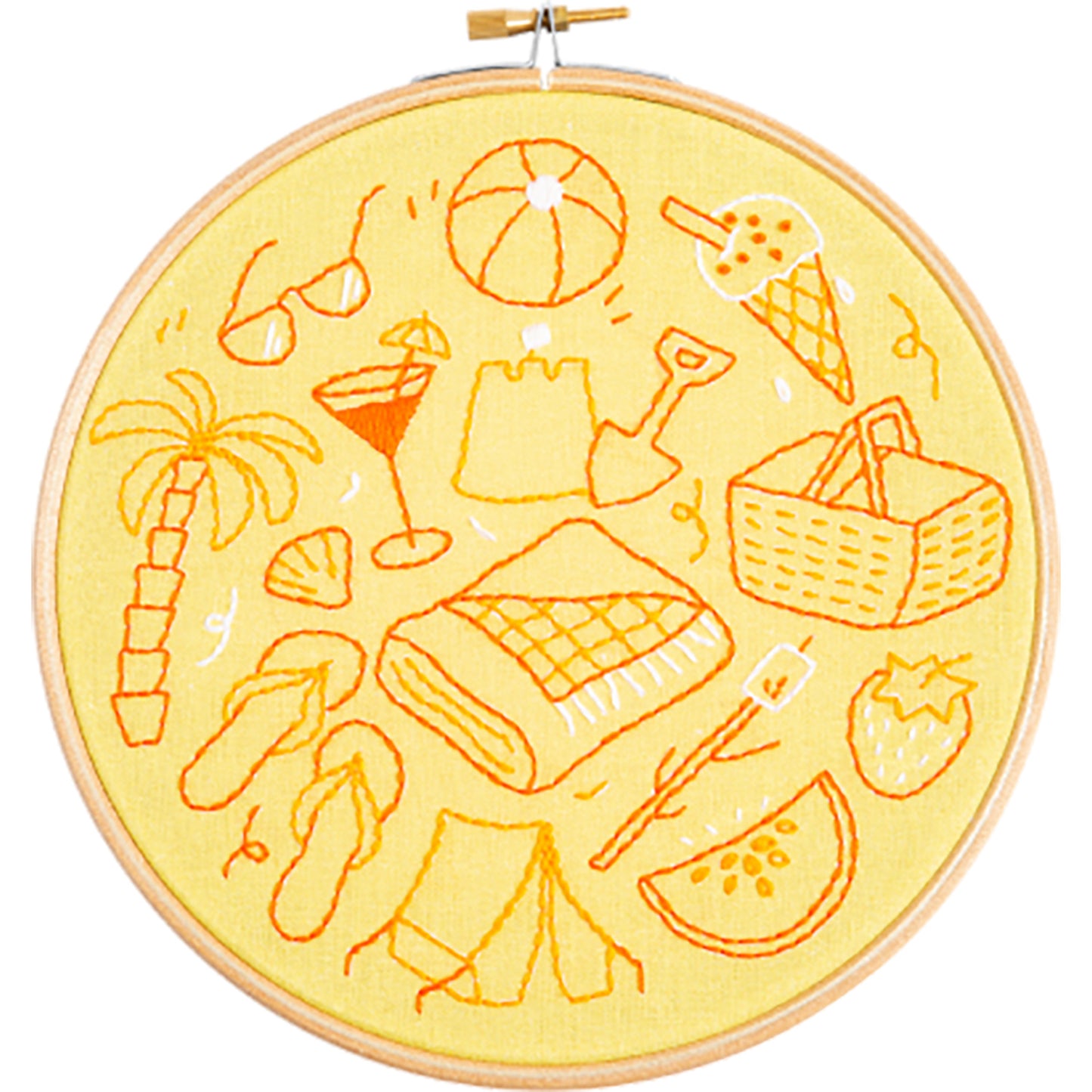 Summer Doodles Embroidery Kit Alternative View #1