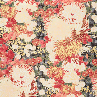 Imperial Collection 18 - Flowers Camellia Metallic Yardage