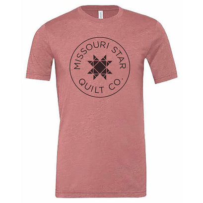 Missouri Star Circle Logo Heathered Mauve-2XL