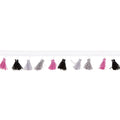 Tassel Fringe - 1-1/2" White, Grey, Black, Graphite, Violet Alternative View #1