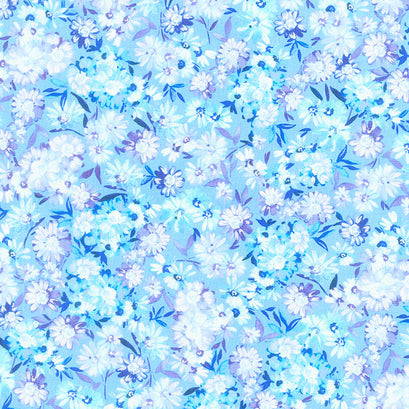 Shimmering Twilight - Twilight Meadow Blue Yardage