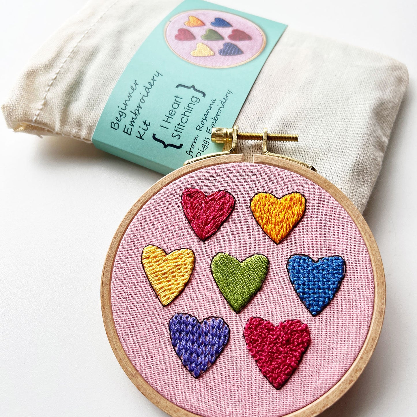 I Heart Stitching Embroidery Kit Alternative View #1