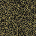Holiday Flourish Holiday - Swirls Black Metallic Yardage Primary Image