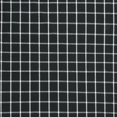 Easy Living Toweling - Checks Black White 18" Toweling Yardage