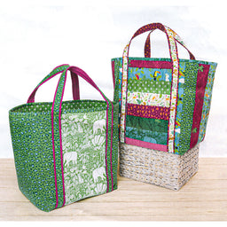 Charlotte Tote Bag Quilt As You Go Preprinted Batting Primary Image