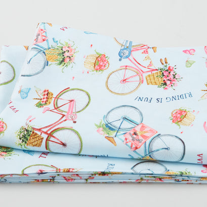 Picnic by the Lake - Tra La La Blue 2 Yard Cut