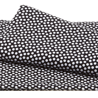Snow Place Like Home Flannel - Dots Black 2 Yard Cut