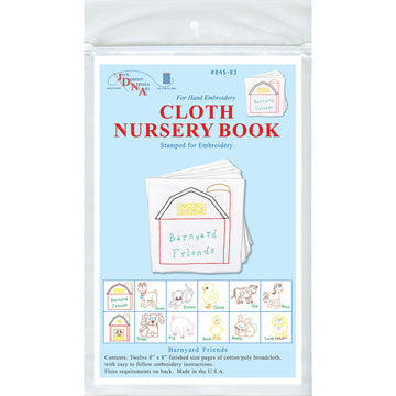 Barnyard Friends Cloth Embroidery Nursery Book Kit Alternative View #2