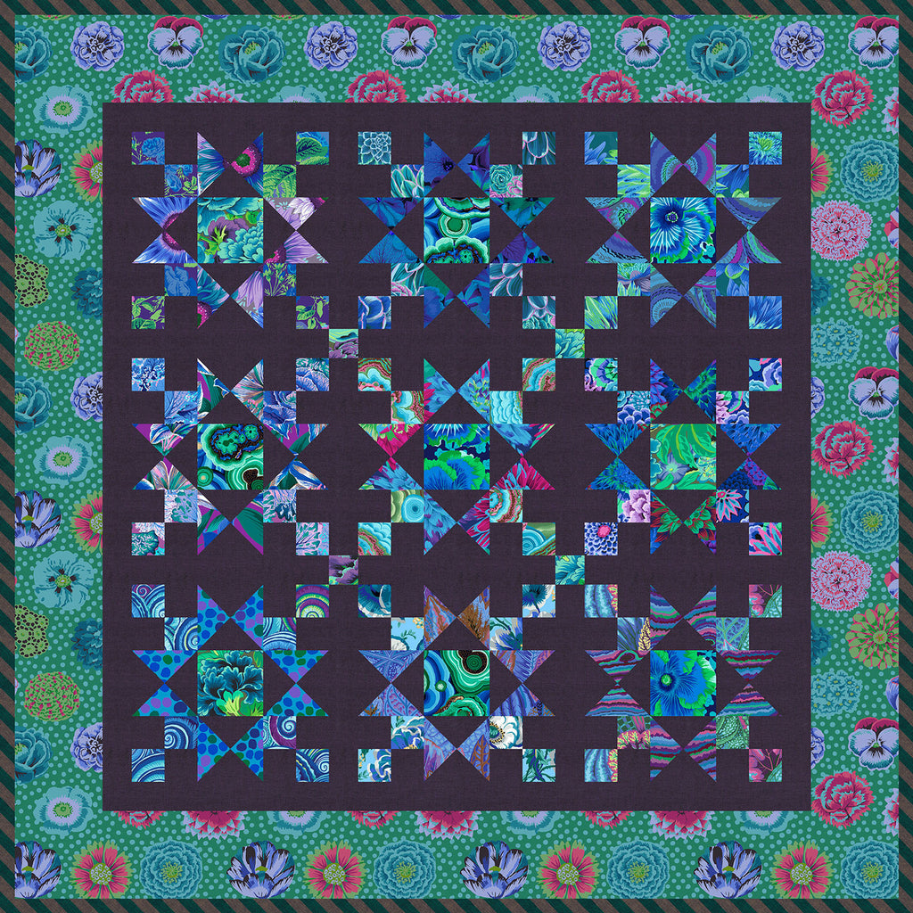 Missouri Star Kaffe Fassett Ohio Starlight Quilt Kit Primary Image