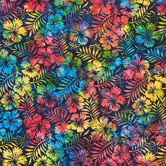 Artisan Batiks - Totally Tropical Hibiscus Multi Yardage