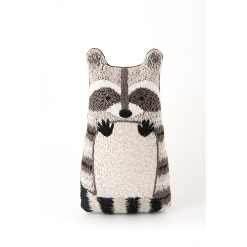 D.I.Y. Embroidered Doll Kit - Raccoon Primary Image