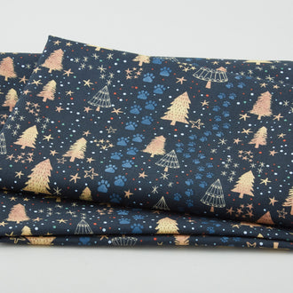 Christmas Squad - Follow the Tracks Navy 2 Yard Cut