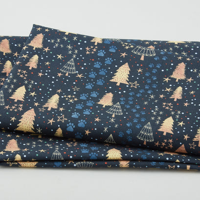 Christmas Squad - Follow the Tracks Navy 2 Yard Cut