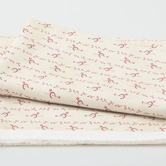 Memories in Redwork - Horse Shoe Stripe Sand 2 Yard Cut