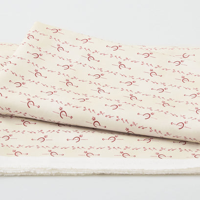 Memories in Redwork - Horse Shoe Stripe Sand 2 Yard Cut