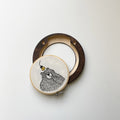 Hoop Frame - 5" Round Walnut Alternative View #2