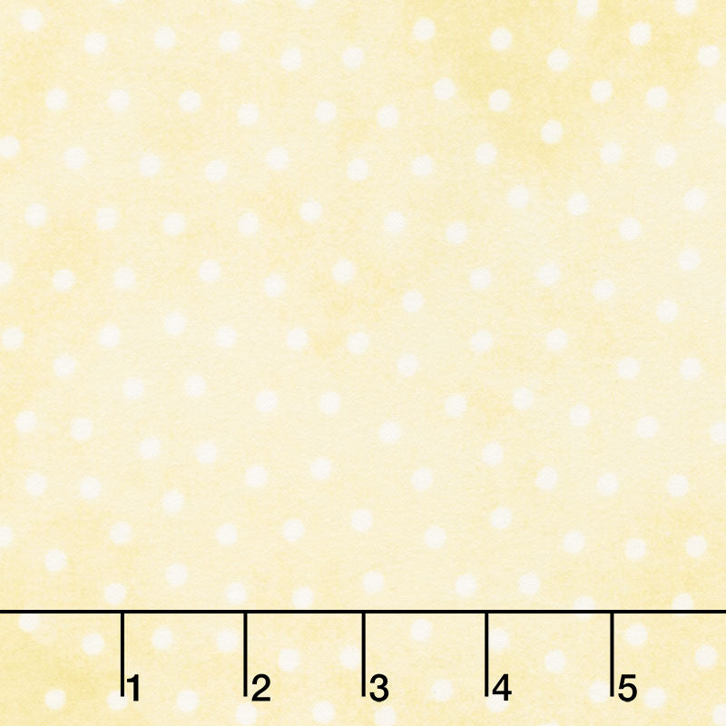 Little Lambies - Polka Dots Light Yellow White Yardage Primary Image