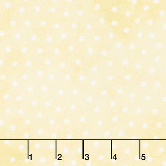 Little Lambies - Polka Dots Light Yellow White Yardage